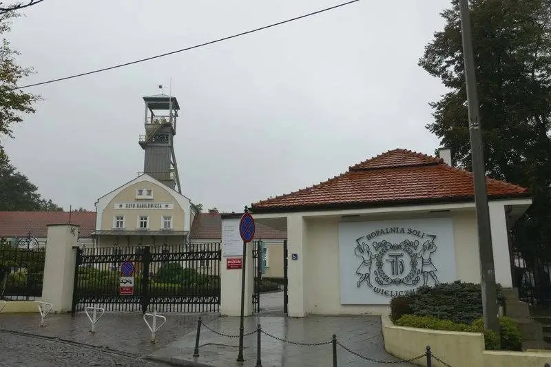 Entrée de la mine de sel Wieliczka Cracovie