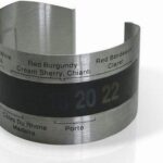 Thermomètre à vin bague métallique à bande thermo-réactive