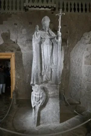 Statue de Jean-Paul II mine de sel Wieliczka